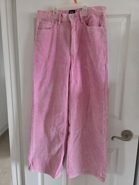 BDG Pink Wide Leg Corduroy Jeans